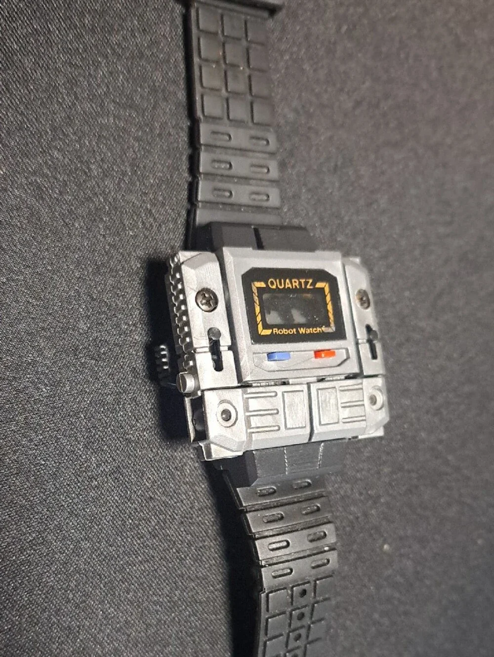 Vintage 1980s Transforming Robot Toy Lot And Takara Transforming Robot Watch